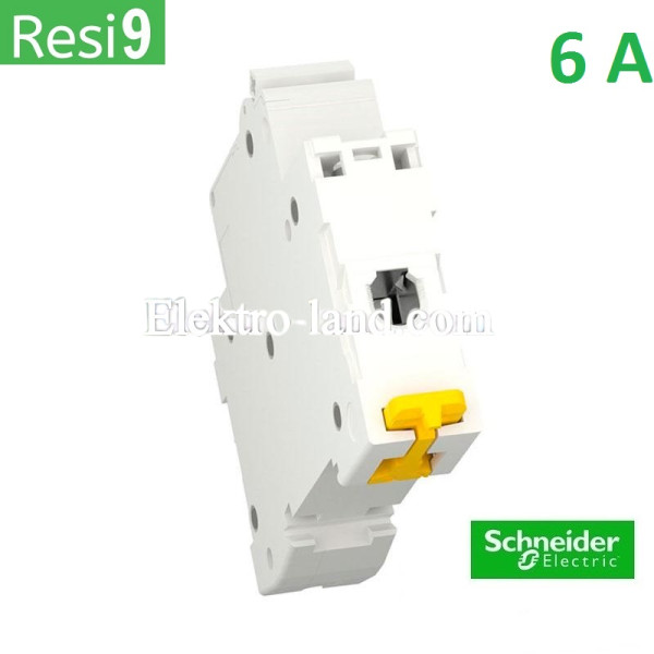 Автоматический выключатель 1Р 6А, C, 6кА, Schneider Electric RESI9 (R9F12106)